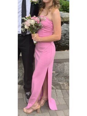 Lulus Pink Strapless Prom/Formal Dress